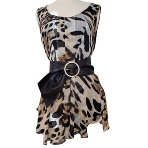 Roz & Ali Plu Size Leopard Print Tunic Size 2X